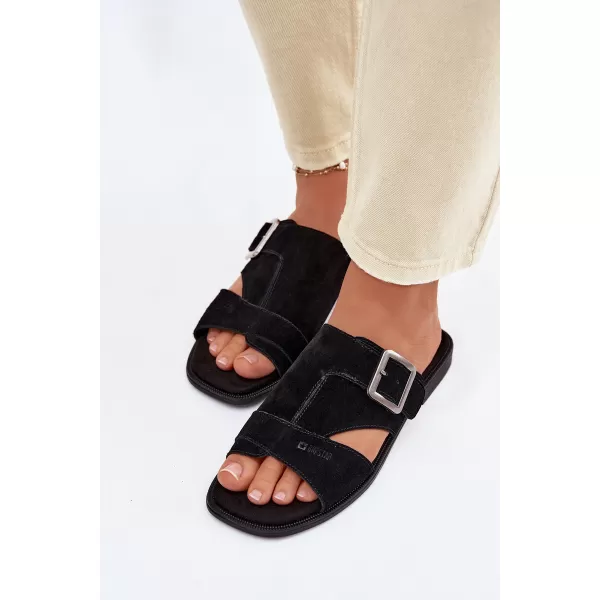  Dámske šľapky BIG STAR SHOES TT274477 BLACK 