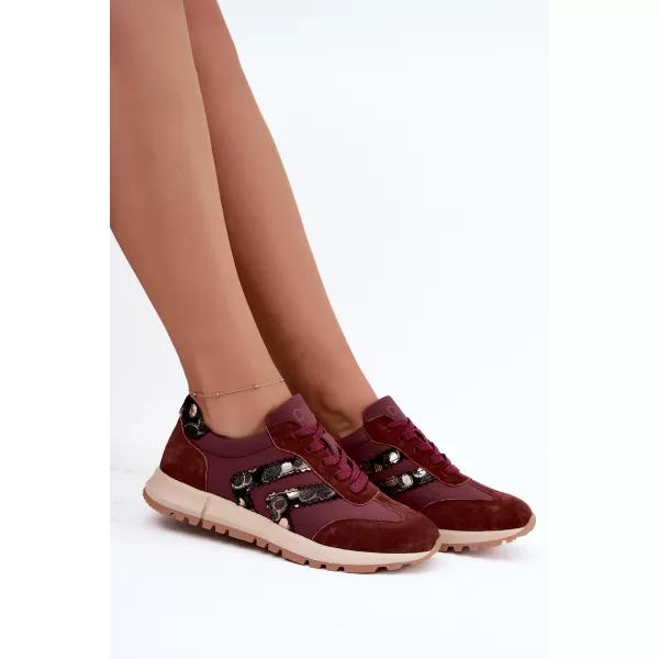  Dámske tenisky D&A GR62-6015 BURGUNDY 