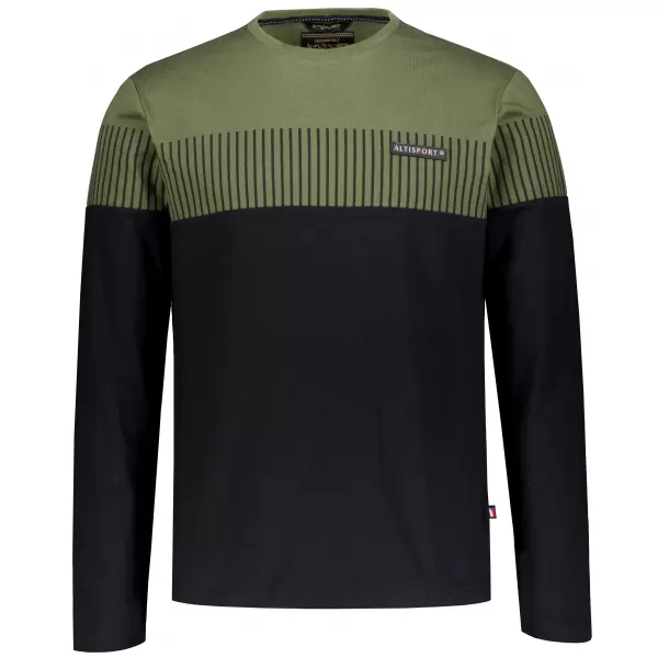  Pánske tričko ALTISPORT IGGY MILITARY 