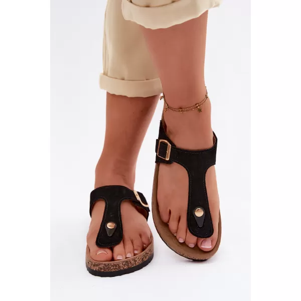  Dámske žabky BOTO 26SD21-101 BLACK 