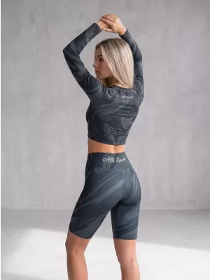 Dámske legíny nad kolená premium (nové veľkosti) ALTISPORT VOJ/ALW072LEG06 BLACK