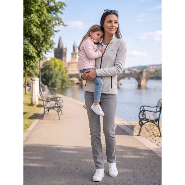  Dámska fleece mikina ALTISPORT ALW002852 STRIEBORNÝ MELÍR 