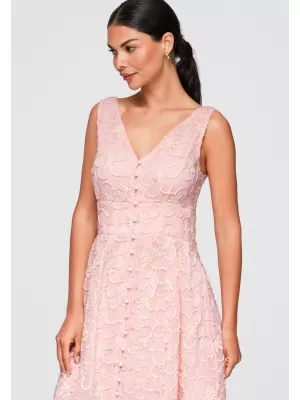 Dámske šaty OMBRE OW-DLR-E0015 PINK