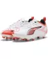 Detské kopačky PUMA ULTRA 5 PLAY FG/AG JR 108170-01 WHITE/BLACK/GLOWING RED