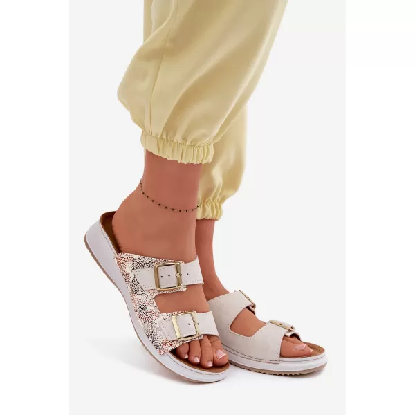  Dámske šľapky INBLU SD000001 BEIGE 