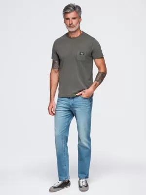 Pánske tričko OMBRE OM-TSCT-0305 GRAPHITE