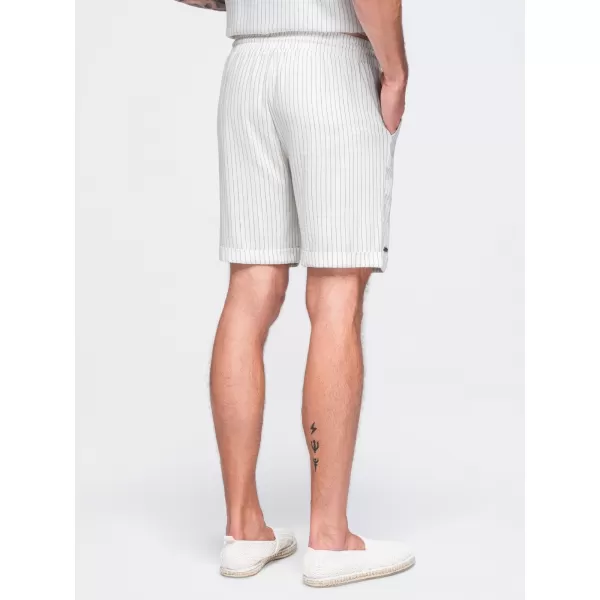 Pánske kraťasy OMBRE OM-SRCS-0208 OFF-WHITE 