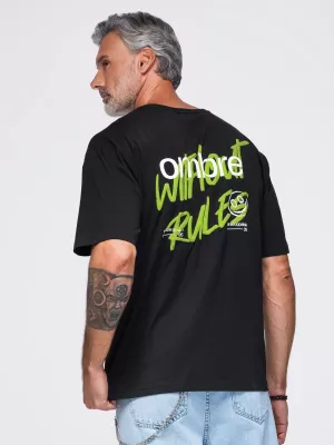 Pánske tričko OMBRE OM-TSPT-0284 BLACK