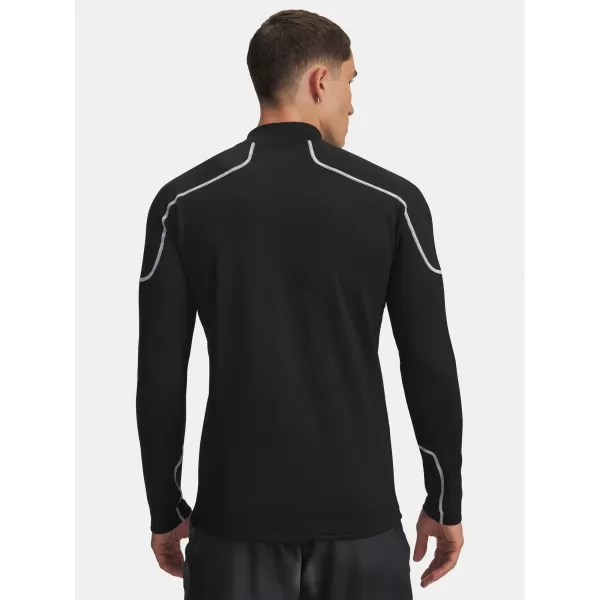  Pánske tričko UNDER ARMOUR COLD WEATHER GRID LS MOCK 6007127-001 ČIERNA 