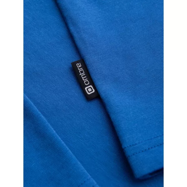  Pánske tričko OMBRE OM-LSBL-0142 BLUE 