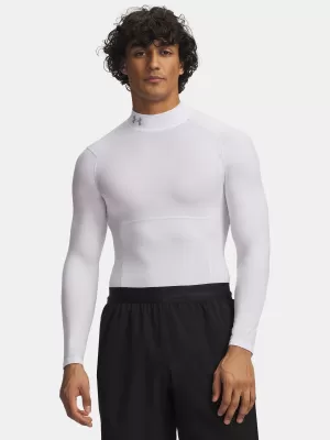 Pánske tričko UNDER ARMOUR UA HG ELITE COMP MOCK LS 6015385-100 BIELA