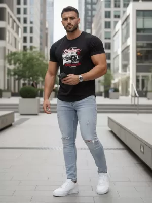 Pánske tričko DSTREET NX5082R ČIERNA