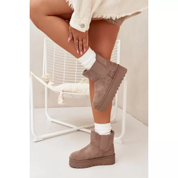  Dámske snehule BOTO 25BT26-9243 KHAKI 