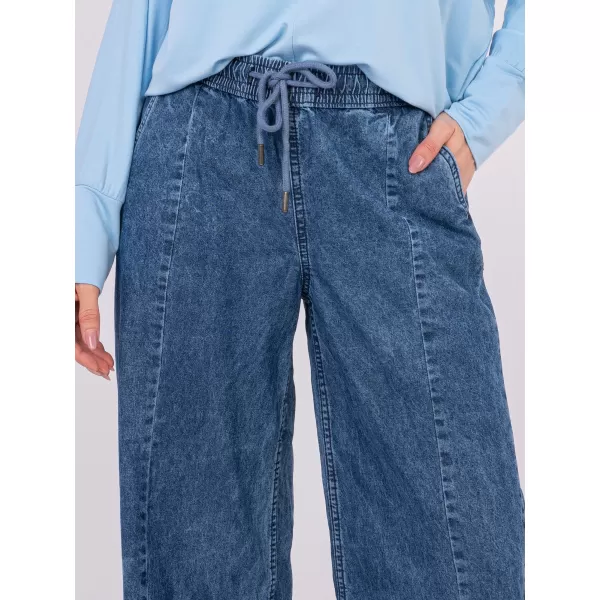  Dámske nohavice SUBLEVEL D80038BB62627M327 DARK BLUE 