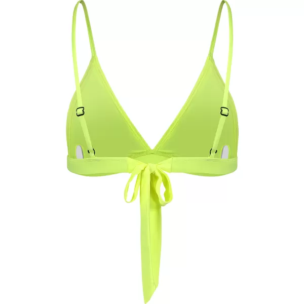  Dámske bikiny - vrchný diel NORDBLANC WATERFALL NBSSS8213 ŽIARIVO ŽLTÁ 