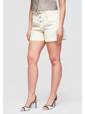 Dámske kraťasy OMBRE OW-ST-E0011 BEIGE