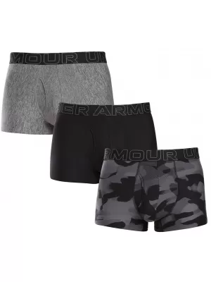 Pánske boxerky UNDER ARMOUR M PERF TECH NOV 3IN (3KS) 1383883-001 ČIERNA
