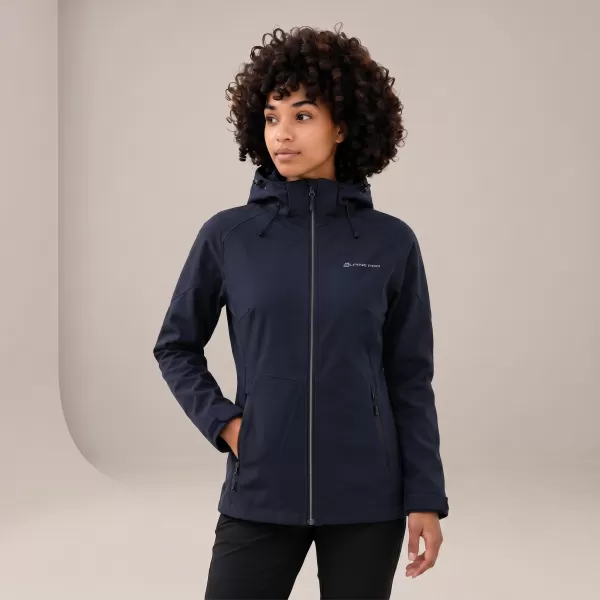  Dámska softshellová bunda ALPINE PRO GEDERA NAVY 