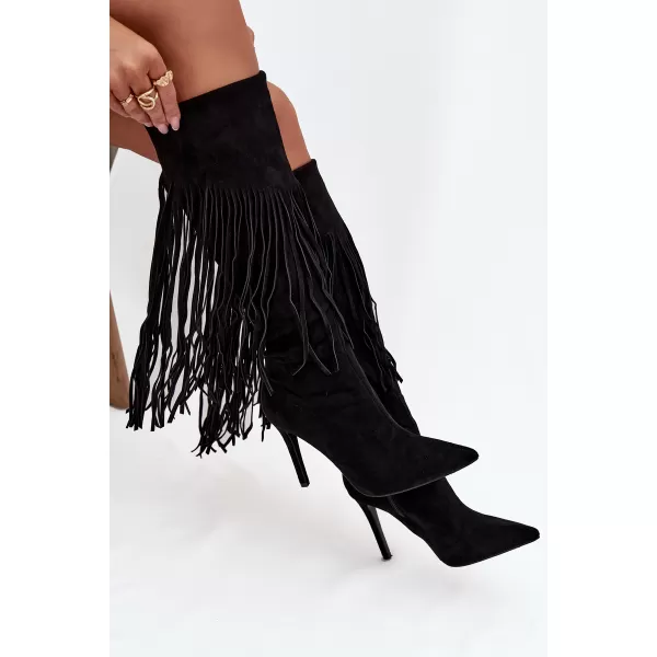  Dámske čižmy BOTO H-59 BLACK 