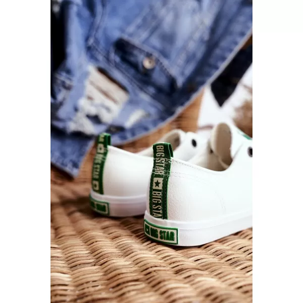  Dámske tenisky BIG STAR SHOES GG274006 WHITE/GREEN 