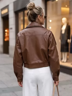 Dámska bunda DSTREET TY5845 KARAMELOVÁ