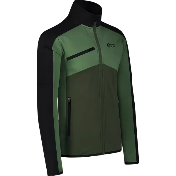  Pánska powerfleece mikina NORDBLANC CUSP NBSFM8334 ZELENÁ 