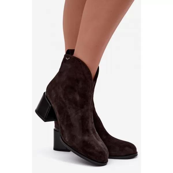  Dámske členkové topánky VINCEZA 91178 BROWN 