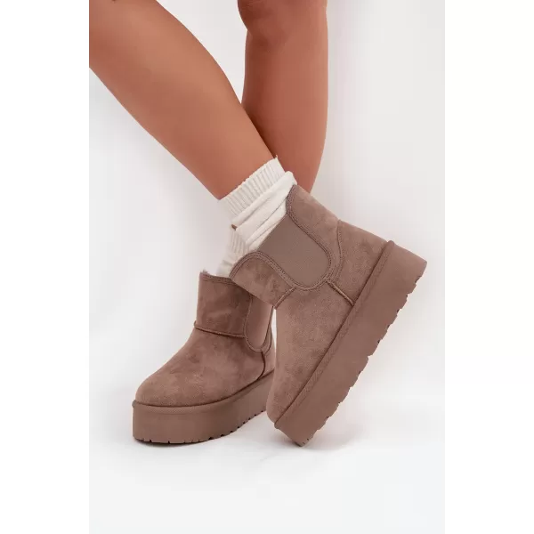  Dámske snehule BOTO 25BT26-9243 KHAKI 