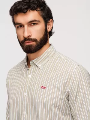 Pánska košeľa OMBRE K703 BEIGE