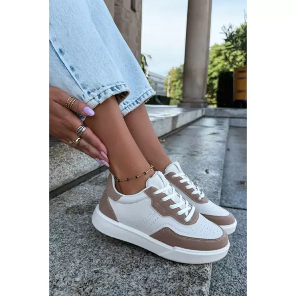  Dámske tenisky BIG STAR SHOES UU274275 WHITE/BEIGE 