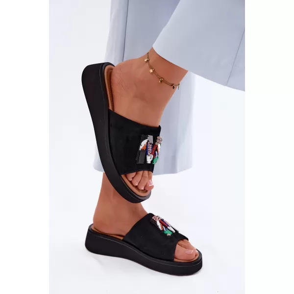  Dámske šľapky VINCEZA 66942 BLACK 