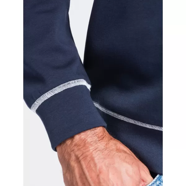  Pánska mikina OMBRE OM-SSNZ-0269 NAVY BLUE 
