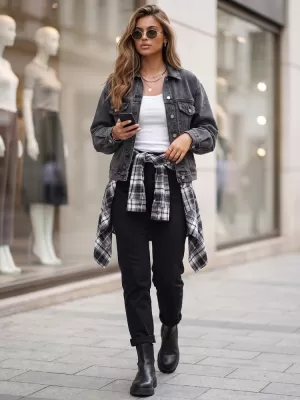 Dámska bunda DSTREET TY6011 ČIERNA