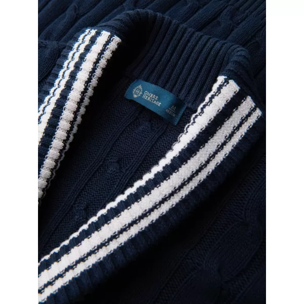 Pánsky kardigan OMBRE OM-SWCD-0196 NAVY BLUE 