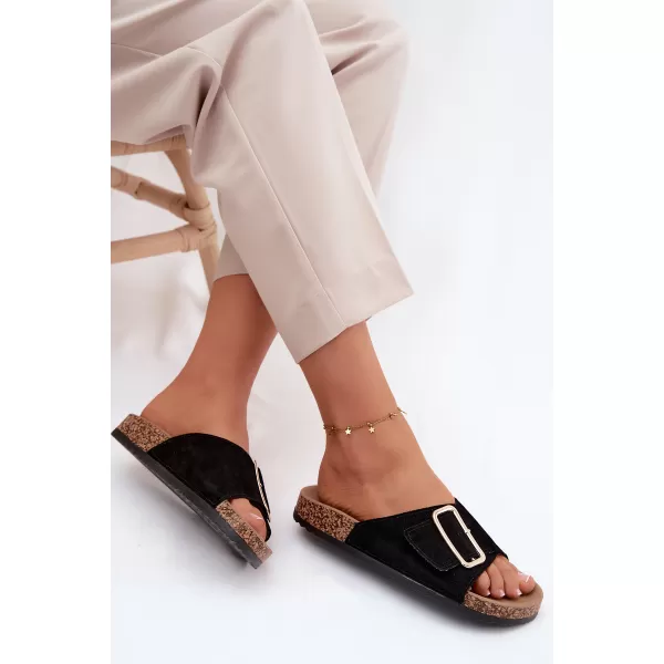  Dámske šľapky BOTO 26SD21-100 BLACK 