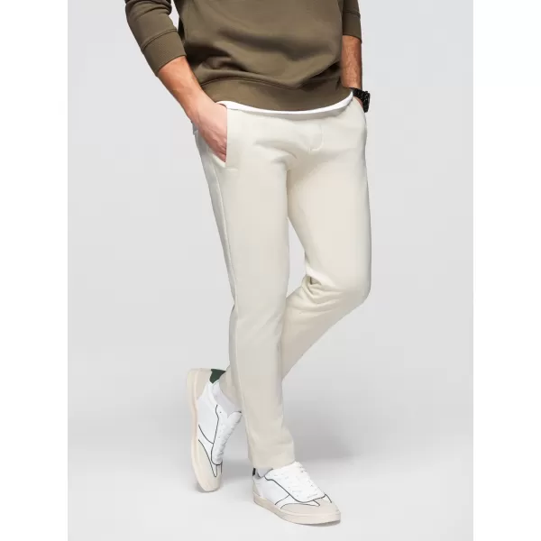  Pánske tepláky OMBRE OM-PABS-0304 CREAM 
