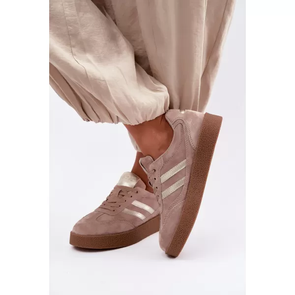  Dámske tenisky D&A LR62-7107 BROWN 