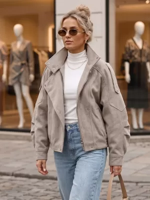 Dámska bunda DSTREET TY6033 KHAKI
