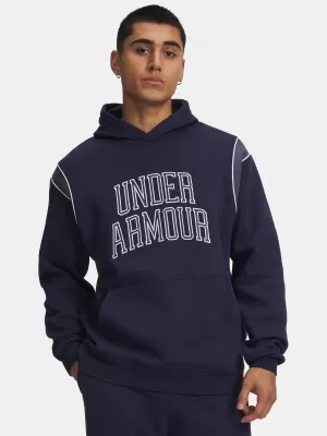 Pánska mikina UNDER ARMOUR RIVAL FLEECE NOV HOODIE 6009353-410 MODRÁ