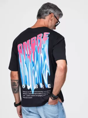 Pánske tričko OMBRE OM-TSPT-0283 BLACK
