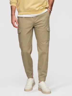 Pánske nohavice OMBRE OM-PAJO-0290 KHAKI