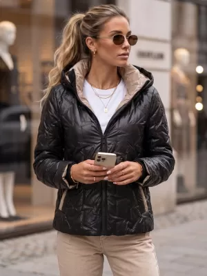 Dámska bunda DSTREET TY5803 ČIERNA