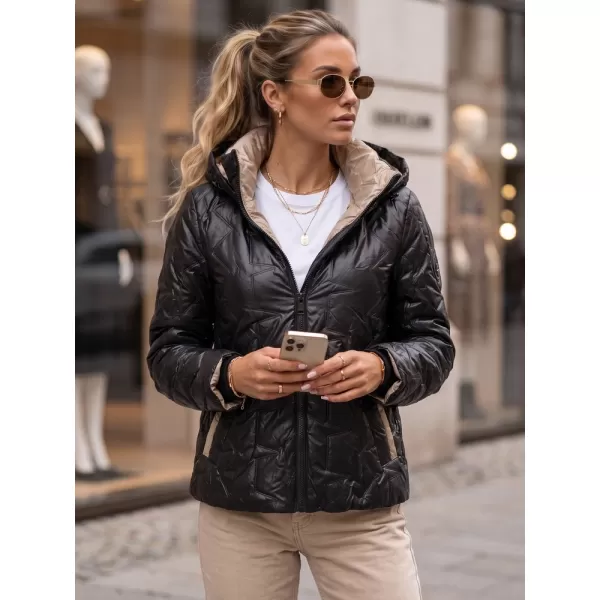  Dámska bunda DSTREET TY5803 ČIERNA 