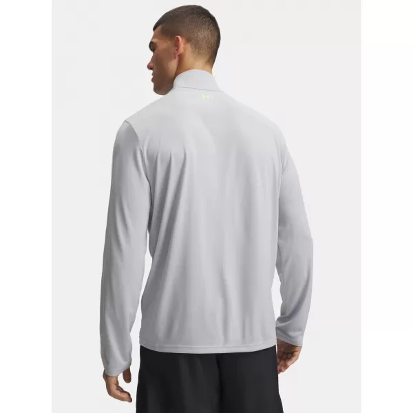  Pánske tričko UNDER ARMOUR TECH TAPING 1/2 ZIP 6012357-011 ŠEDÁ 