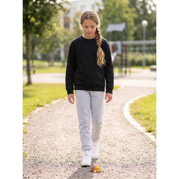  Detská mikina MALFINI CREW 427 ČIERNA 