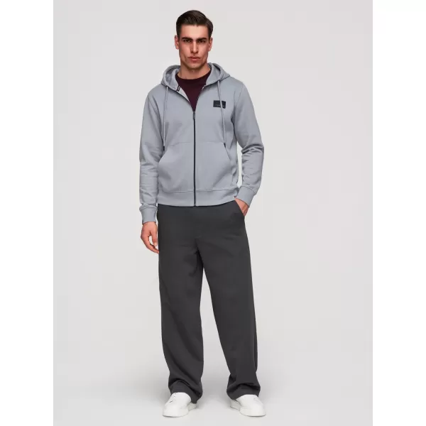  Pánska mikina OMBRE OM-SSZP-0256 GREY 