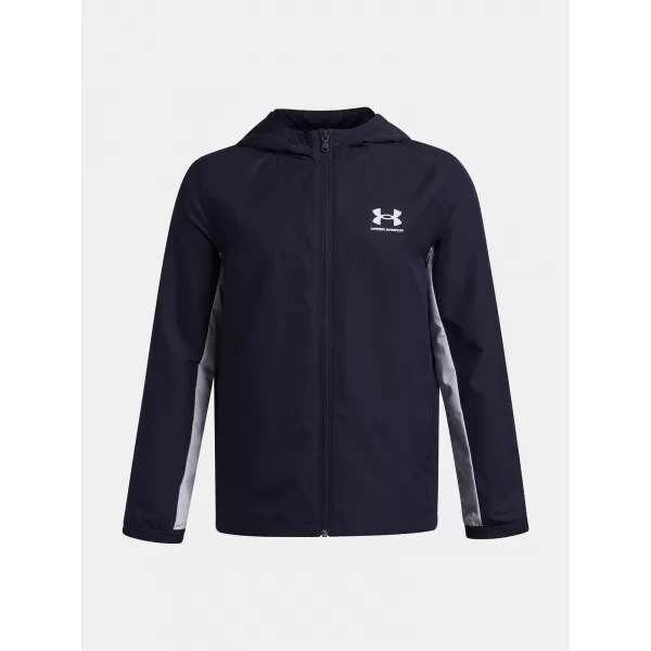  Chlapčenská bunda UNDER ARMOUR UA B RIVAL WVN JACKET 1390154-410 MODRÁ 