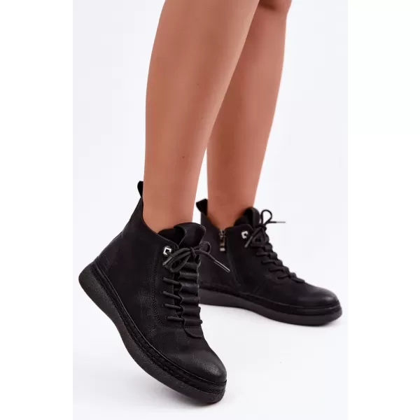  Dámske členkové topánky ARTIKER 59C1121 BLACK 