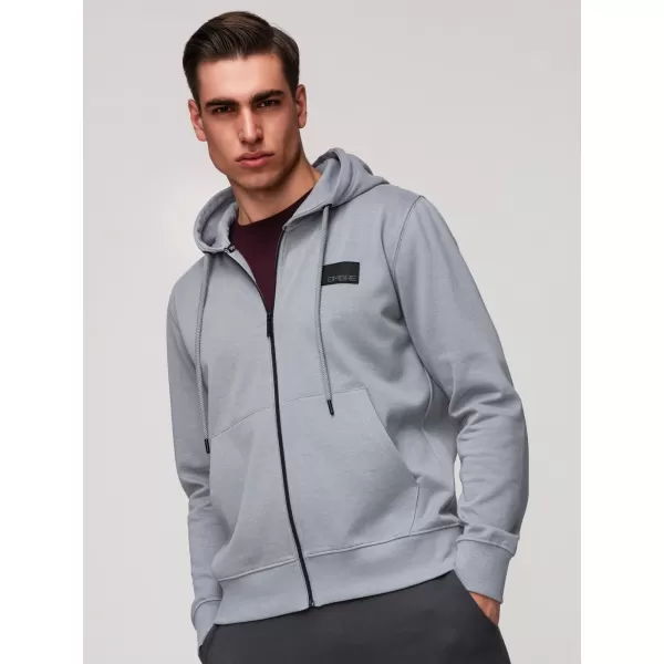  Pánska mikina OMBRE OM-SSZP-0256 GREY 
