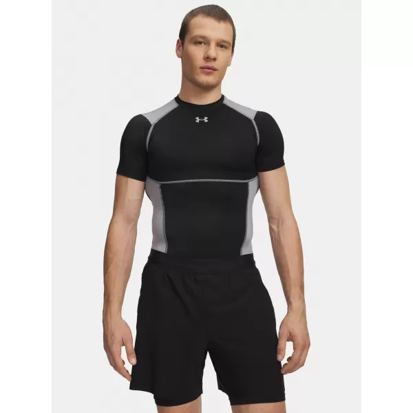  Pánske tričko UNDER ARMOUR UA HG ELITE COMP SS 6015382-008 ČIERNA 
